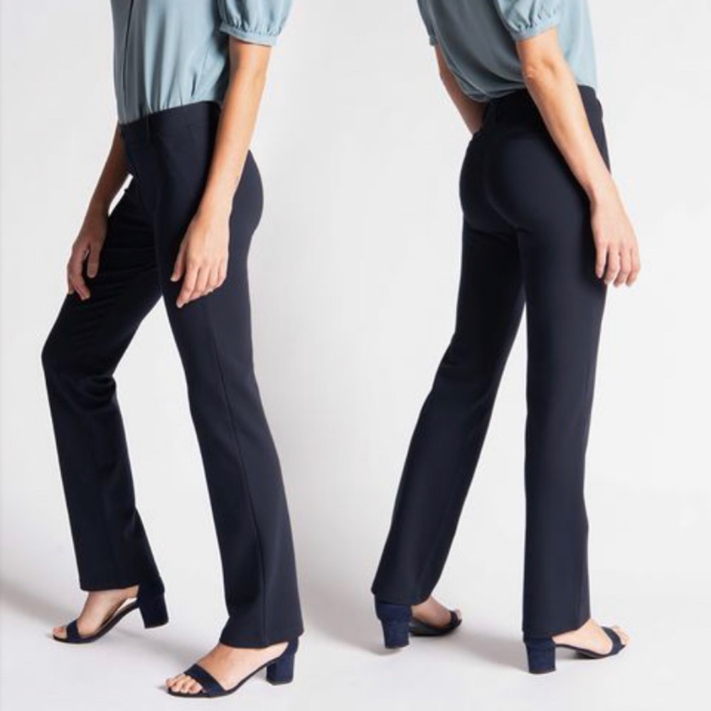 Straight-Leg | Classic Dress Pant Yoga Pants (Navy)